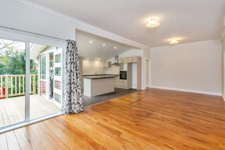 Open plan kitchen and living, Renovation and minor dwelling, Conifer Grove