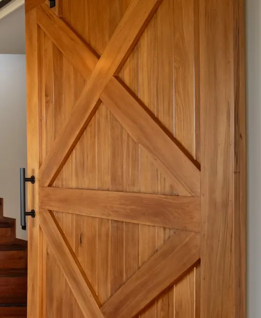 Handmade timber barn door