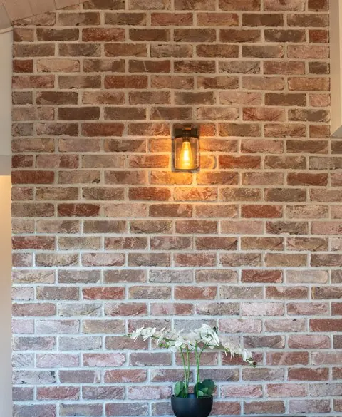 Italian brick feature wall