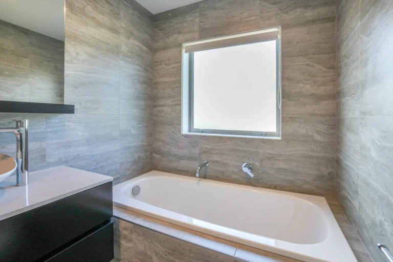 Bathroom with bath, Two brick homes, Ellerslie