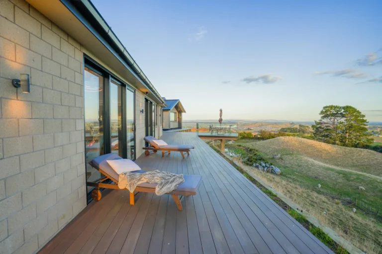 Deck along the house, Architectural home, Franklin