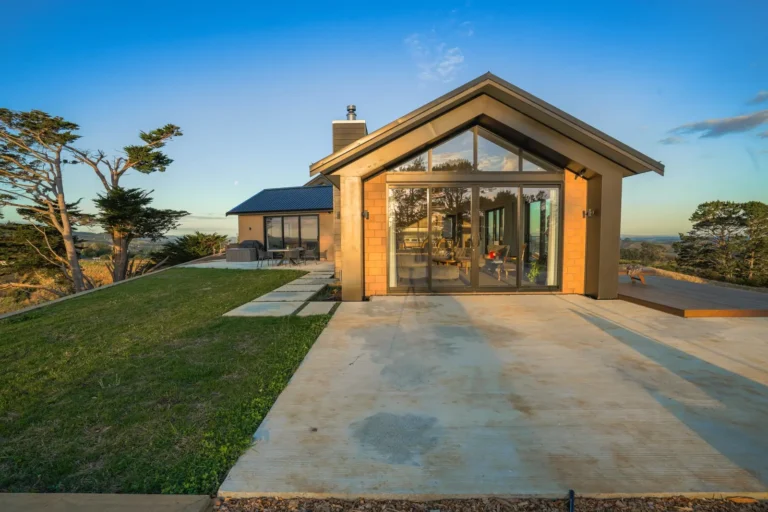 Exterior with glass gable, Architectural home, Franklin
