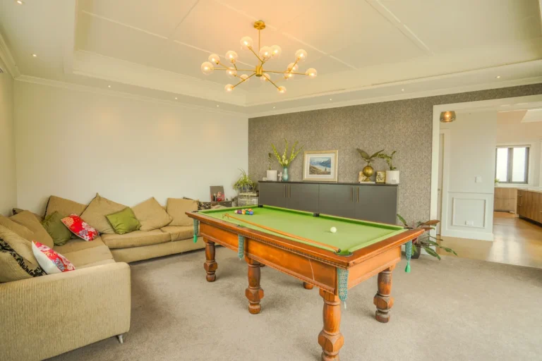 Lounge with pool table, Architectural home, Franklin