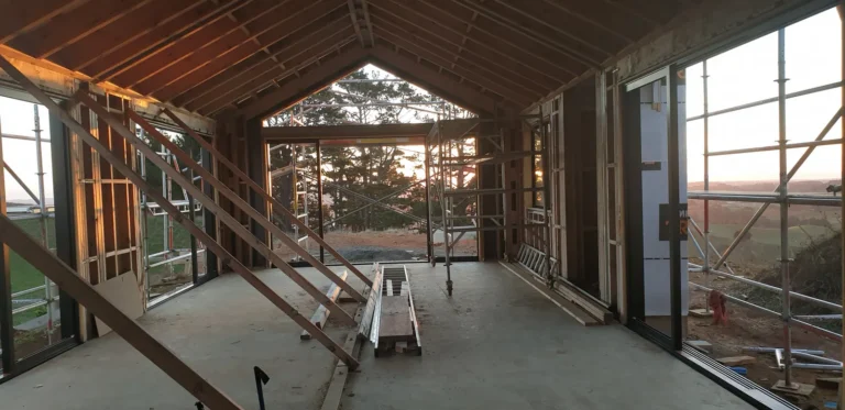 Timber framing with the view beyond, Architectural home, Franklin