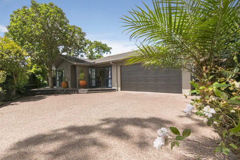Single level new home with a double garage
