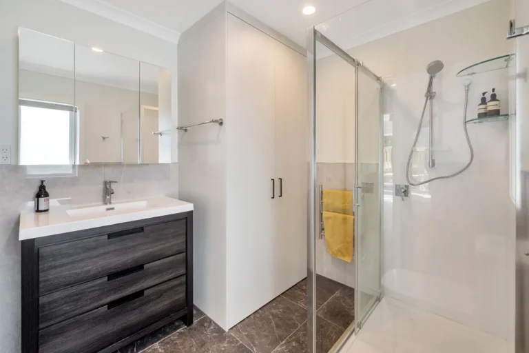 Bathroom vanity and shower, Design and build, Pōkeno