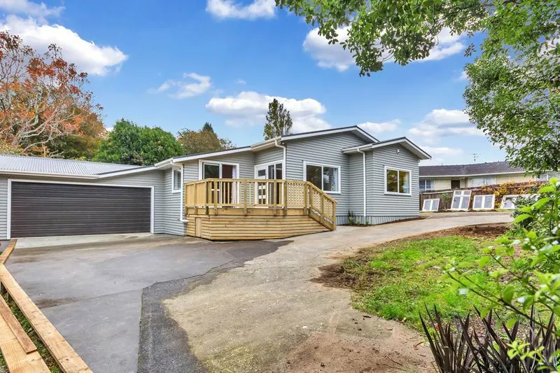 Weatherboard house after a reclad