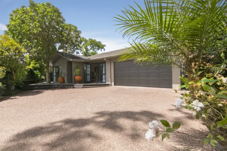 Driveway and garage, Four bedroom home, Auckland